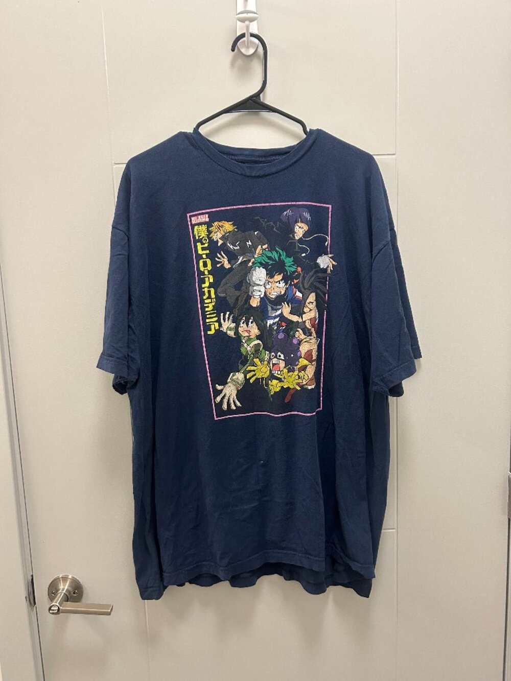 My Hero Academia MHA Anime Graphic T Shirt 3XL Navy Deku Bakugo Shoto